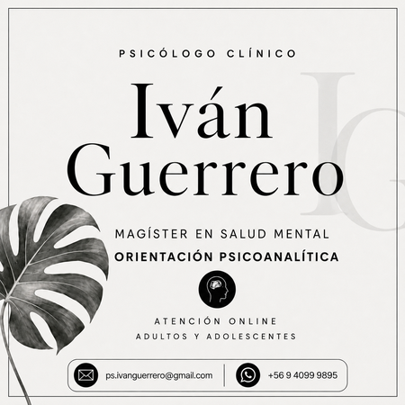 Psicólogo Iván Guerrero - adolescentes y adultos