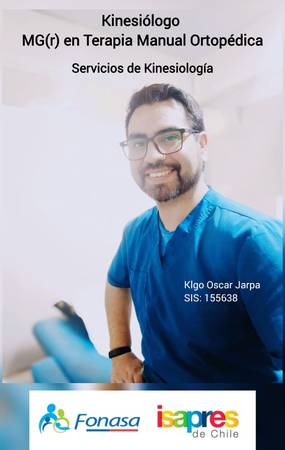 Oscar Jarpa Concha - Kinesiólogo / Magister en Terapia Manual Ortopédica.