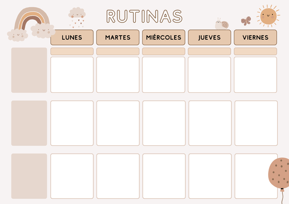 🟡 Tablero de Rutinas con Premios – Reconocer logros con cariño y estructura (diseño marrón))