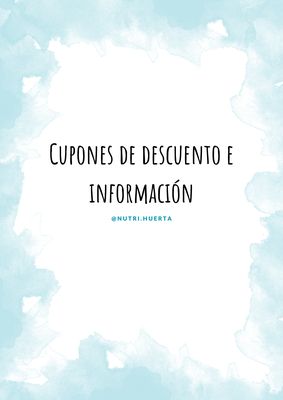 Cupones de descuento