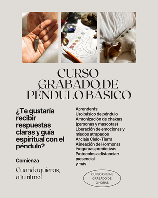 Curso Grabado péndulo predictivo y terapéutico