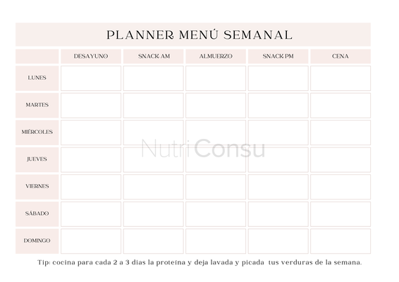 Planner semanal Gratuito