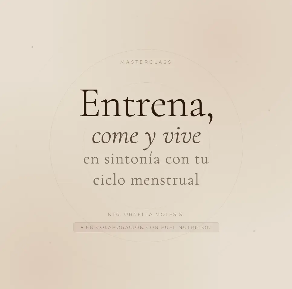 Entrena, come y vive en sintonía con tu ciclo menstrual