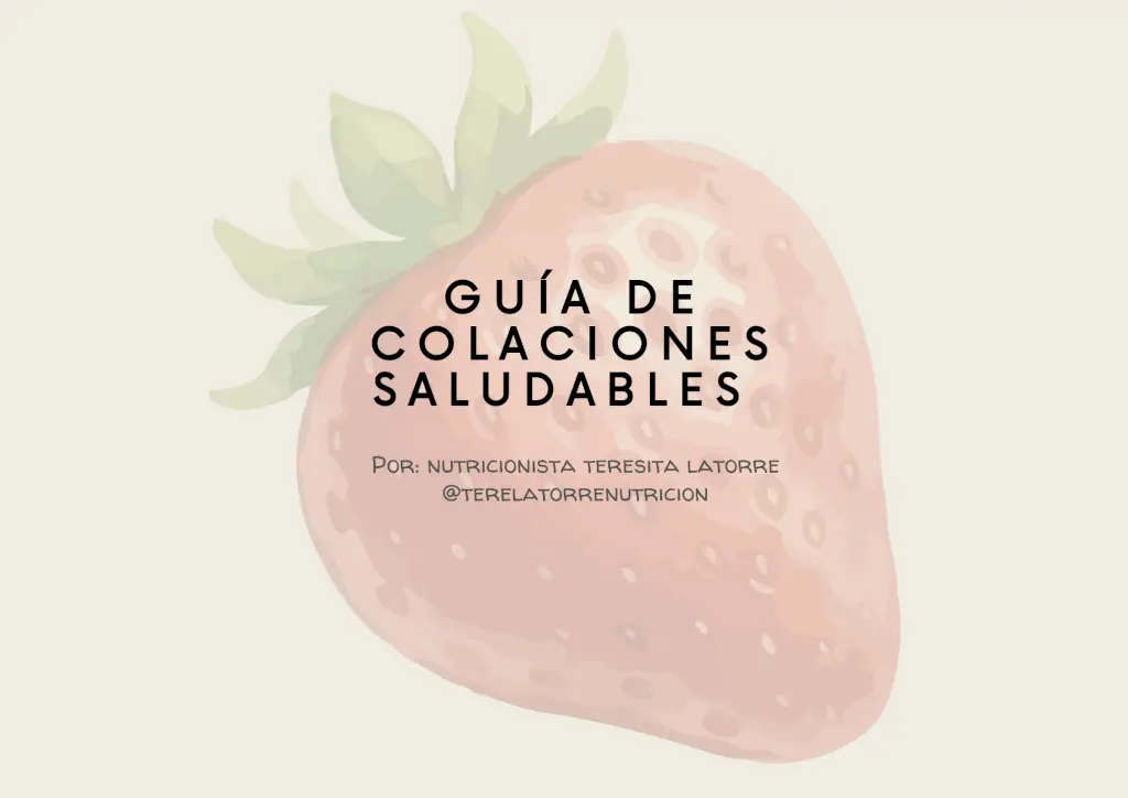 Menú colaciones preescolar