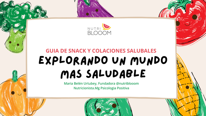 GUIA SNACKS Y COLACIONES SALUDABLES 🍎👶 GRATIS!