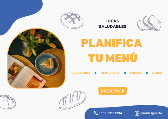 Organizador de menú mensual