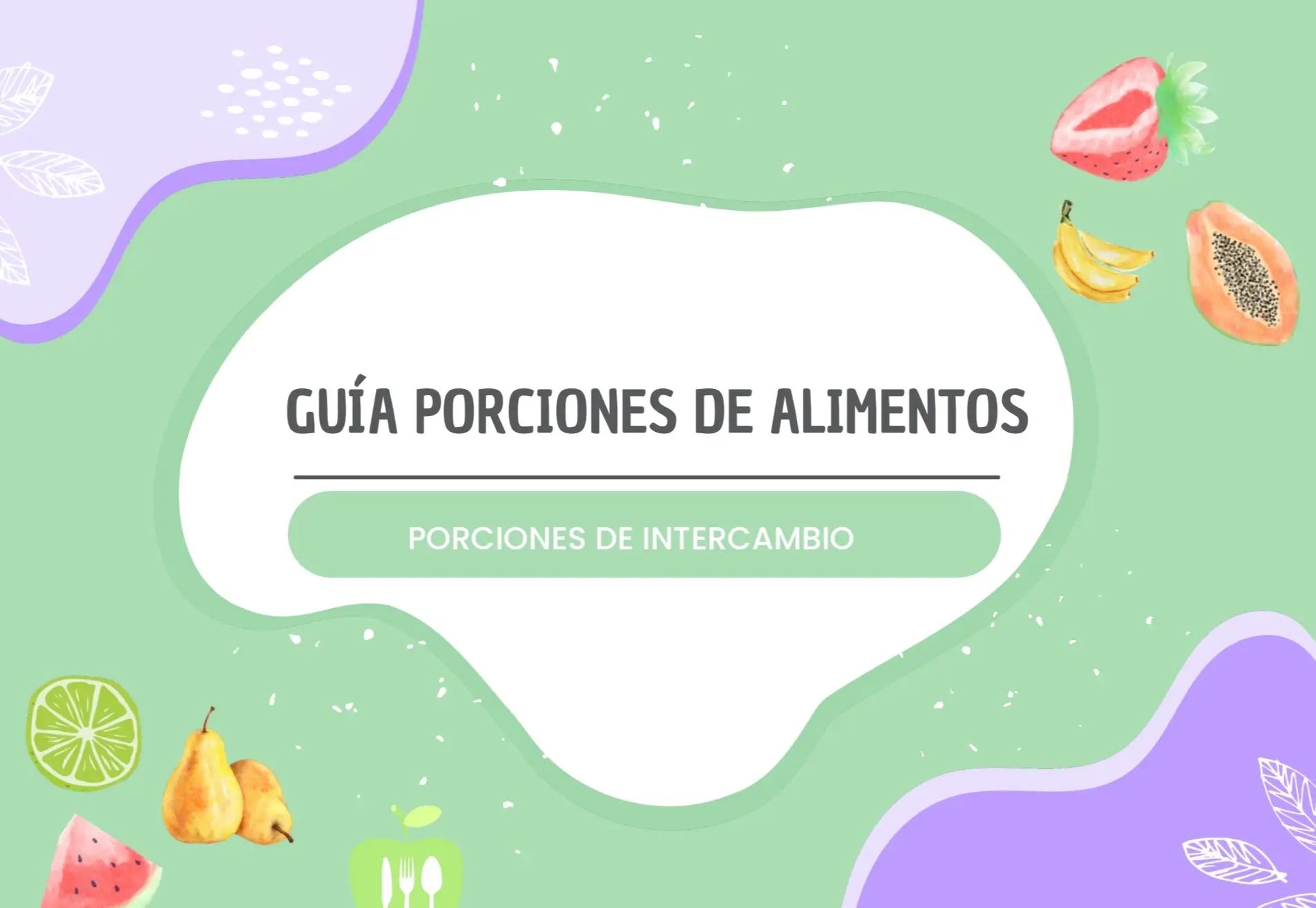Ebook porciones de alimentos
