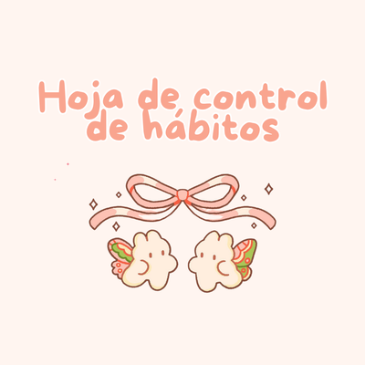 Plantilla digital: Hoja de control de hábitos