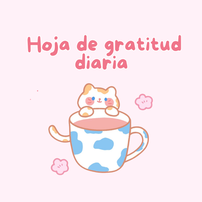 Plantilla digital: Hoja de gratitud
