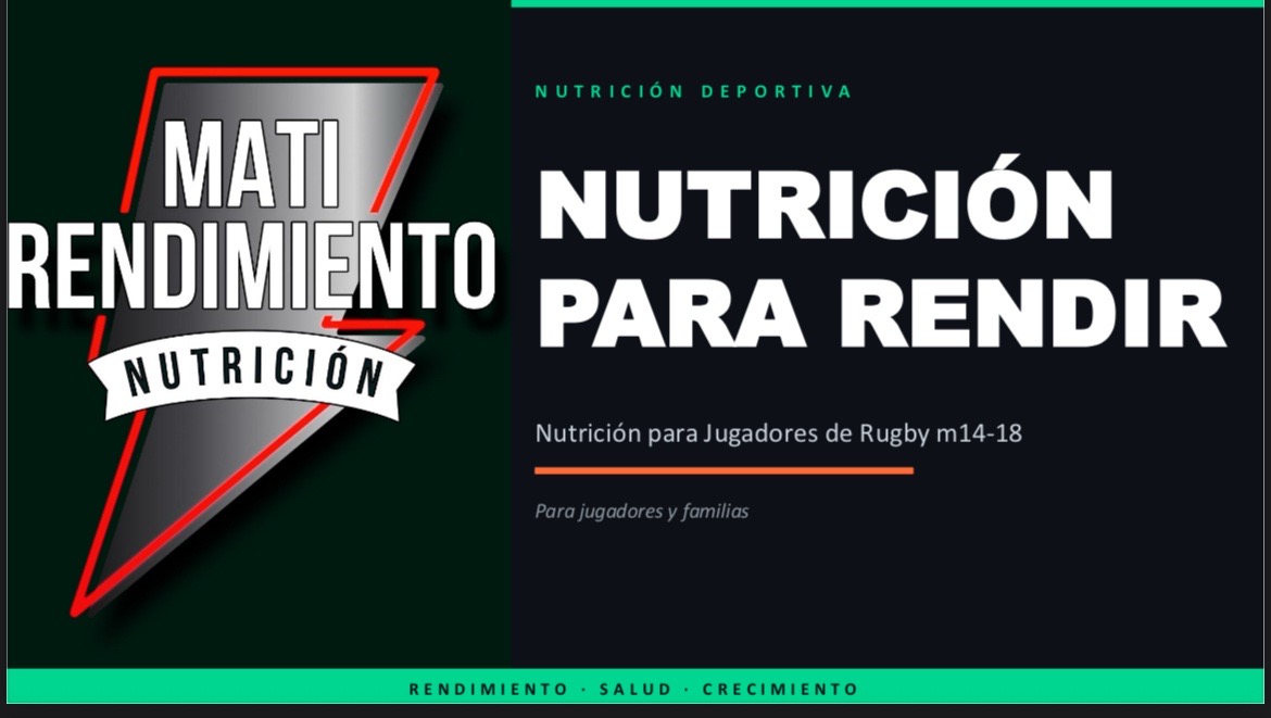 Guía Digital de Nutrición para Rugby Juvenil (14-18 años)