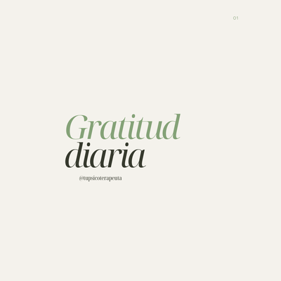 Hoja de Gratitud Diaria