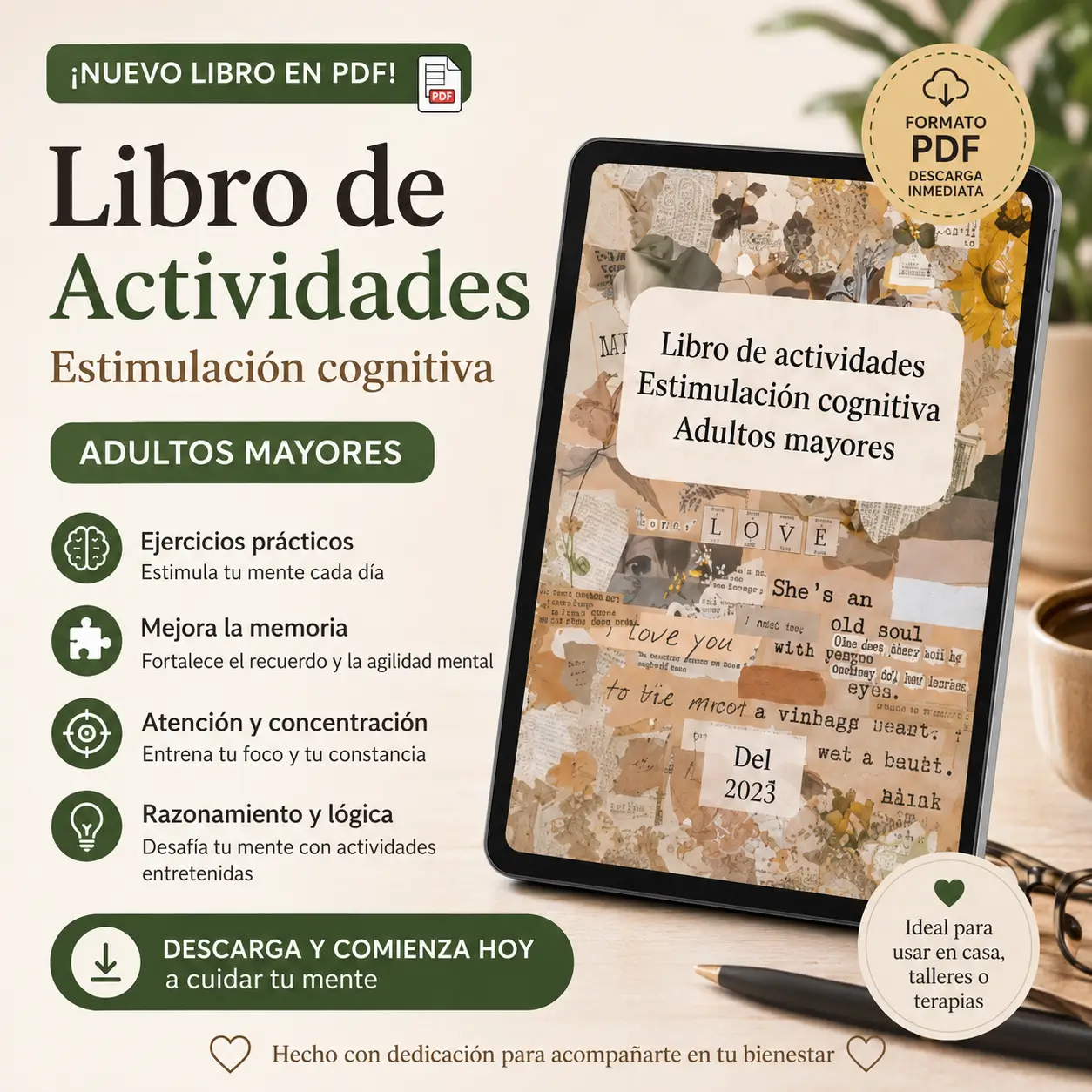 Libro De Actividades Adultos Mayores +60 Act