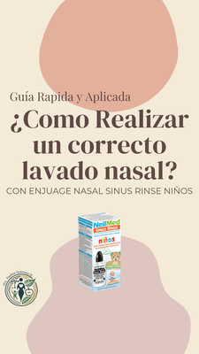 Como realizar un correcto aseo Nasal???