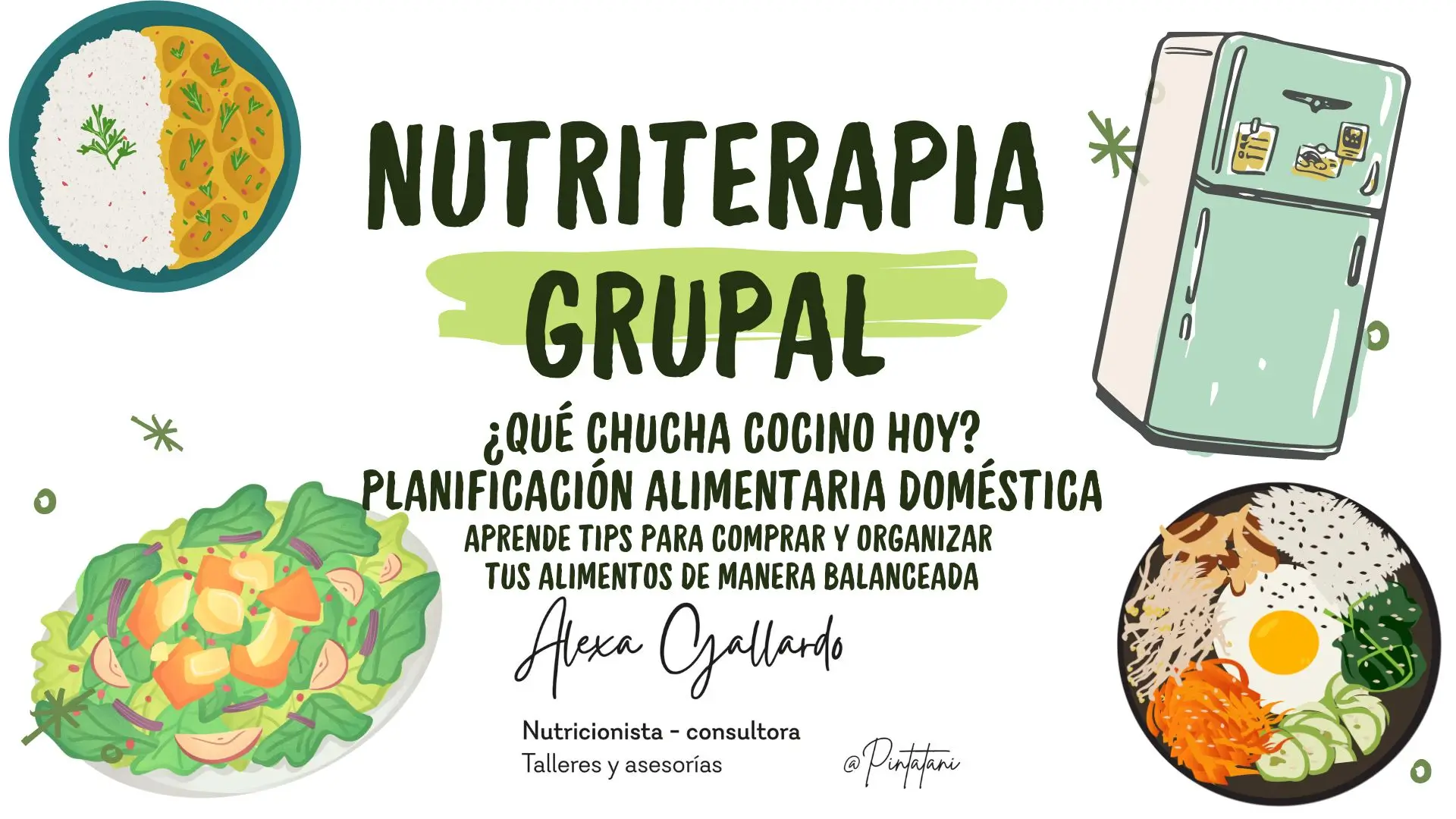CLASE GRABADA: NUTRITERAPIA GRUPAL  - Planificación alimentaria