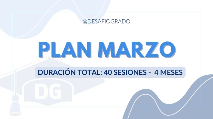 Plan intensivo de Marzo pago completo. PRÓXIMAMENTE DISPONIBLE.
