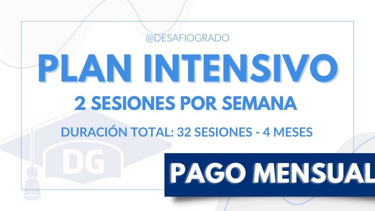 Plan intensivo pago mensual