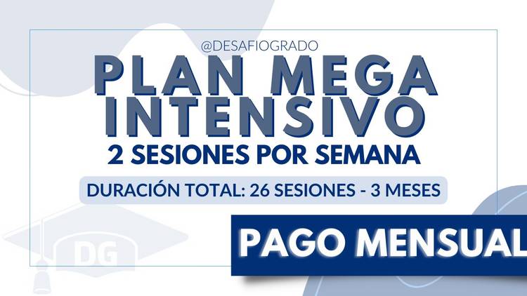 Plan mega intensivo pago mensual