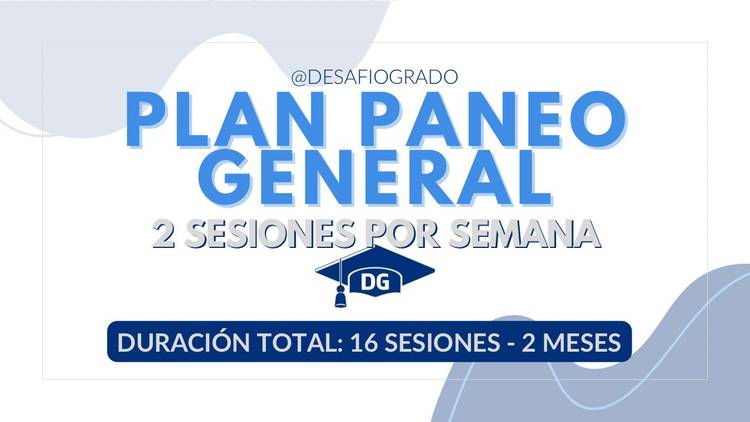Plan paneo general pago completo