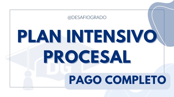 Plan intensivo procesal