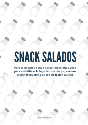 Snack salados para Disautonomía