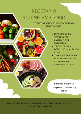 Soluciona tus Comidas: Recetario Antiinflamatorio Simple y Rico