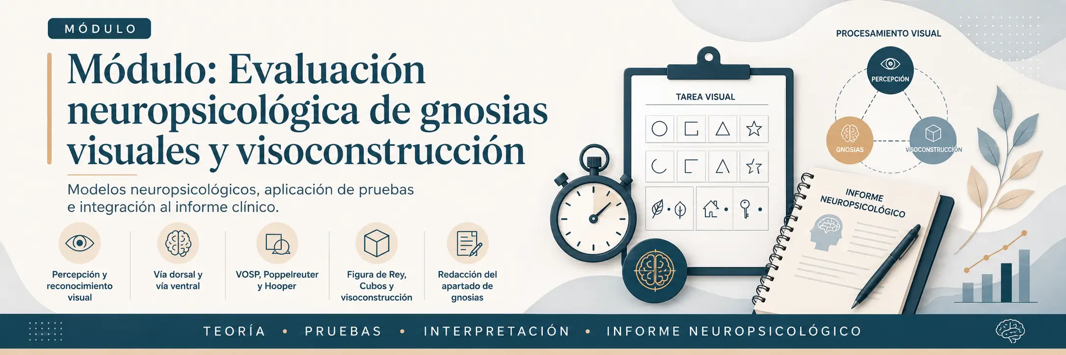 Evaluación neuropsicológica gnosias visuales y visoconstrucción