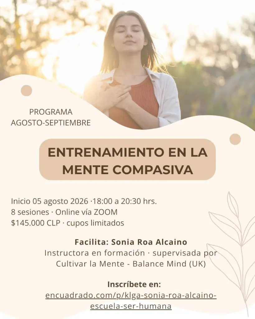 Detalle Programa Entrenamiento en la Mente Compasiva Agosto 2026