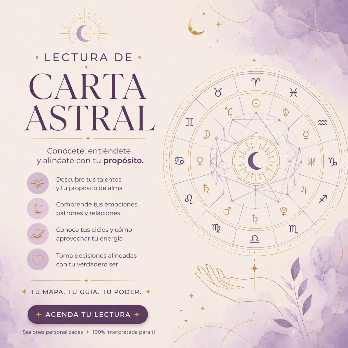 Carta astral grabada