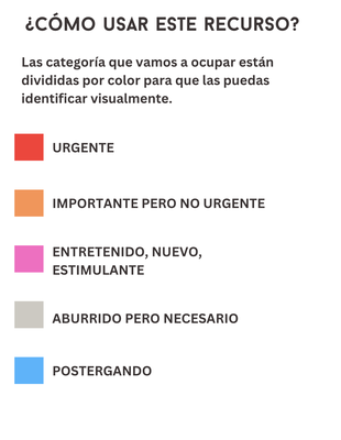 Mini Organización de Tareas para personas con TDAH