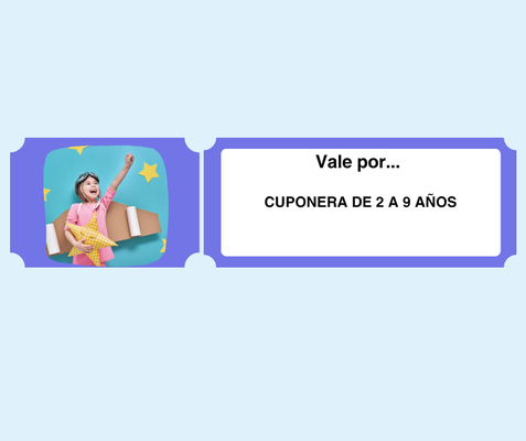 Cuponera de aventuras "el poder del Ocio y el aburrimiento" 2 a 9 años