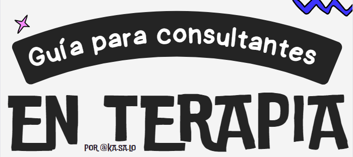 Guía para consultantes en terapia