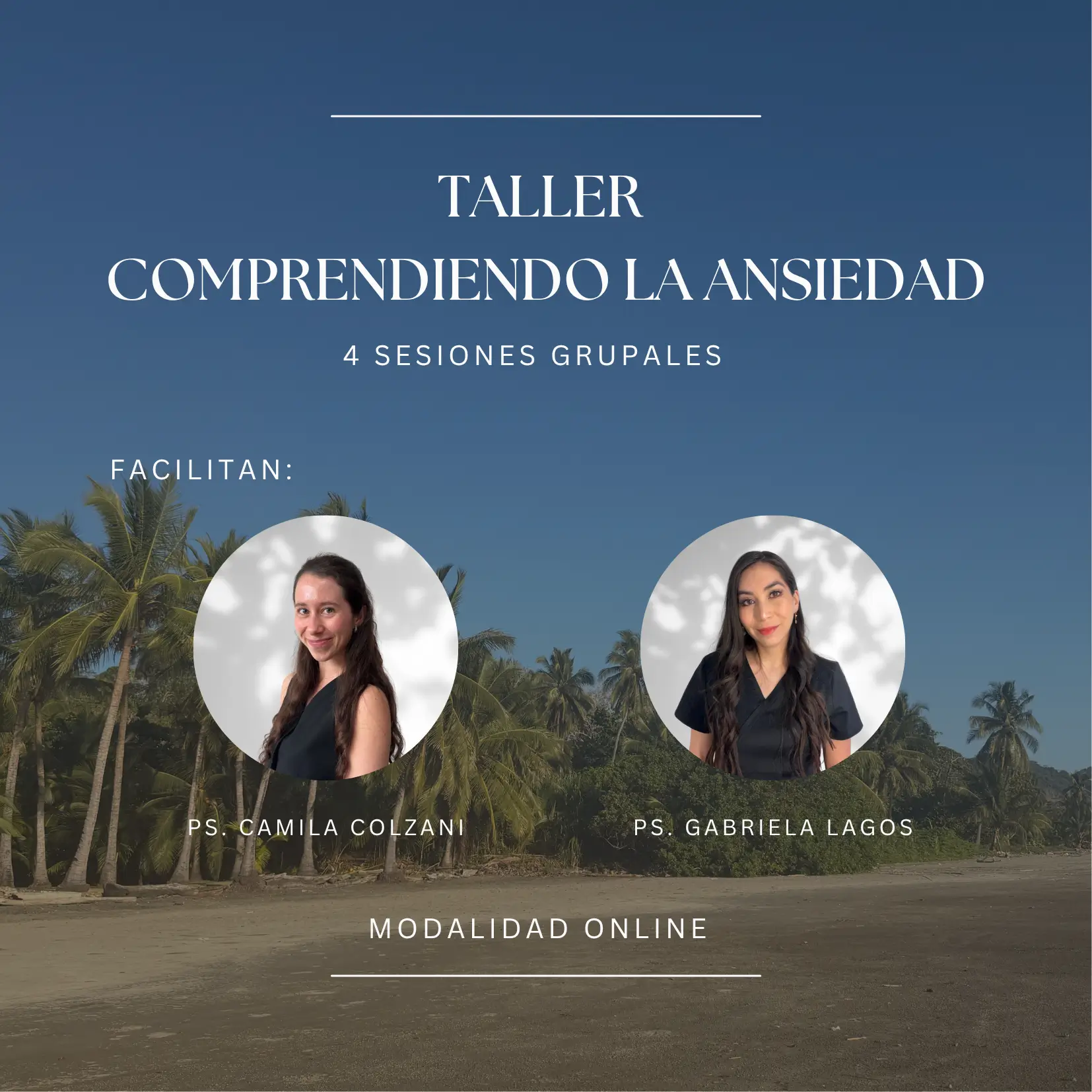 Taller "Comprendiendo la ansiedad" (Sesiones INDIVIDUALES)