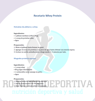 Recetas dulces con whey protein