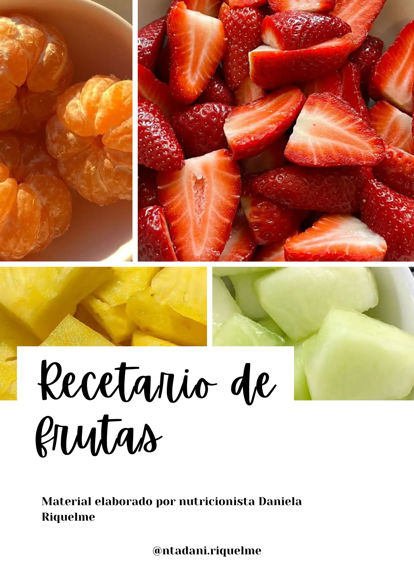 Recetario de frutas