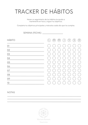 Tracker de hábitos