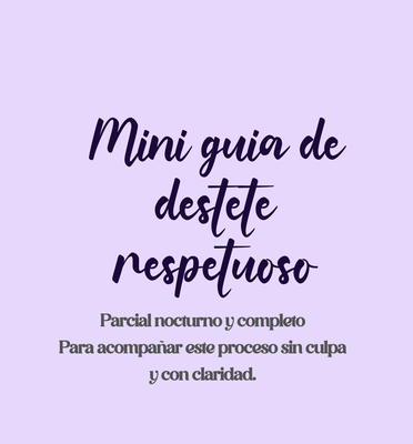 Mini Guía Destete Respetuoso