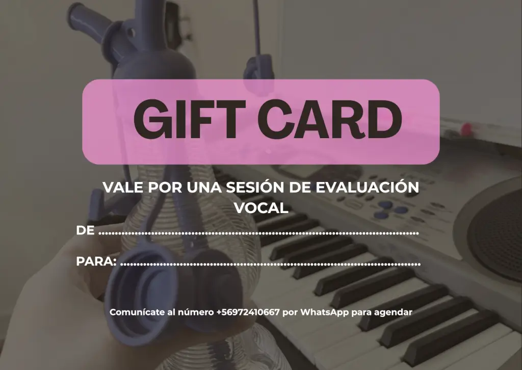 GIFT CARD EVALUACIÓN VOCAL