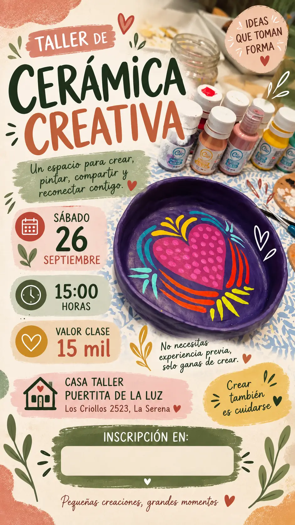 Taller Cerámica Creativa Septiembre (2 sesión)