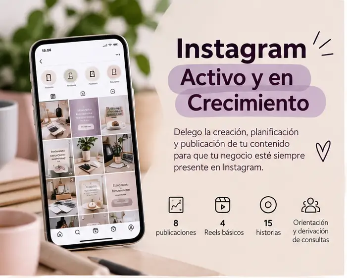 Instagram Activo y en Crecimiento
