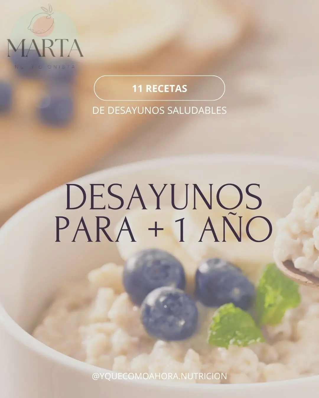 Recetas desayunos (1-2 años)