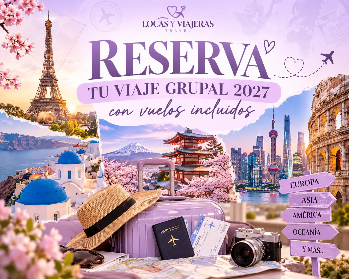 Reserva VIAJES GRUPALES 2027 con vuelos