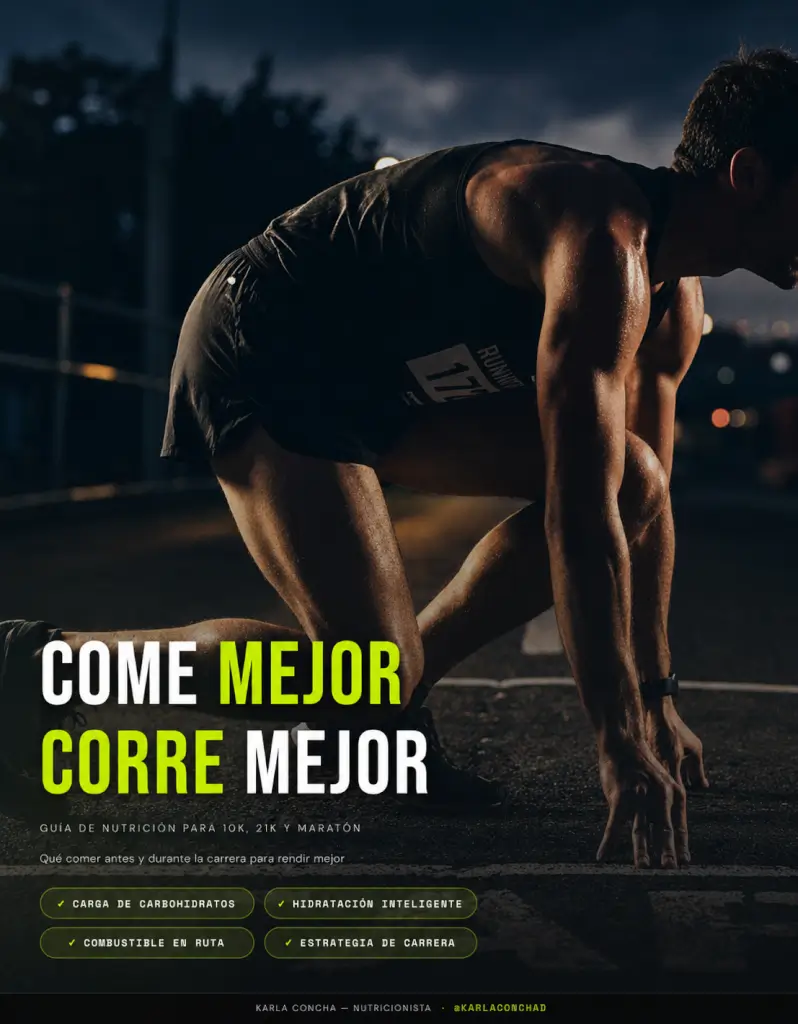 Come Mejor, Corre Mejor — Nutrición para 10K, 21K y Maratón - Guía digital