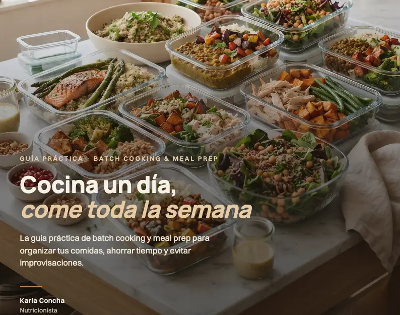 COCINA UN DÍA, COME TODA LA SEMANA • Batch cooking, Meal prep y más !