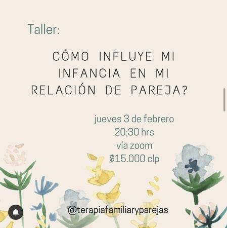 Taller Cómo influye mi crianza en mi relación de pareja