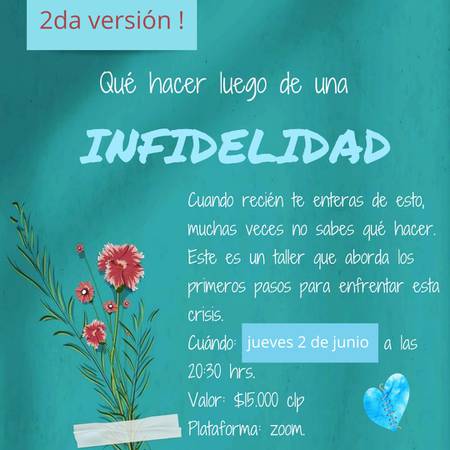 Taller Qué Hacer Luego De Una Infidelidad
