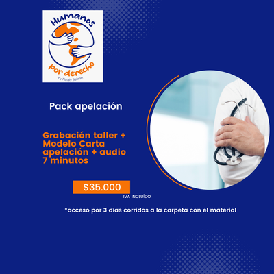 Pack apelación: grabación taller+ modelo carta+ audio