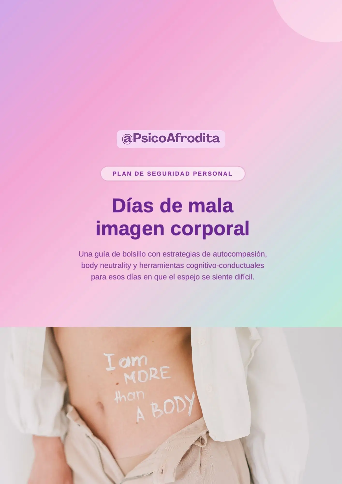Plan para Malos Días de Imagen Corporal