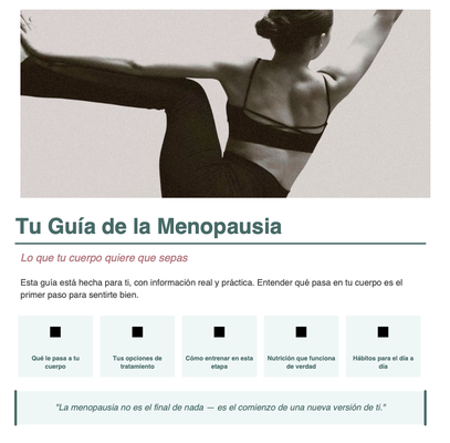 Guía menopausia