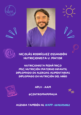 Nutricionista pediátrico Nicolás Rodríguez Ossandón