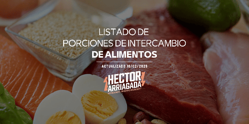 Guía Gratuita Listado de Porciones de Intercambio